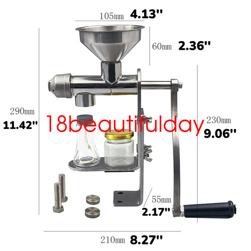 Oil press machine manual - oil,